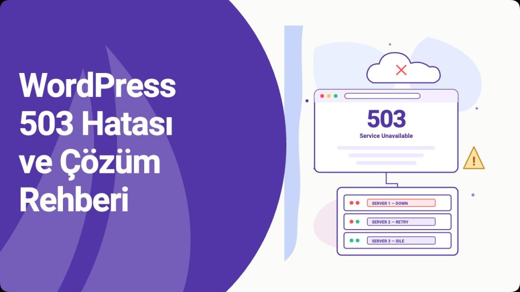 WordPress 503 Service Unavailable hatası — Figma kapak görseli